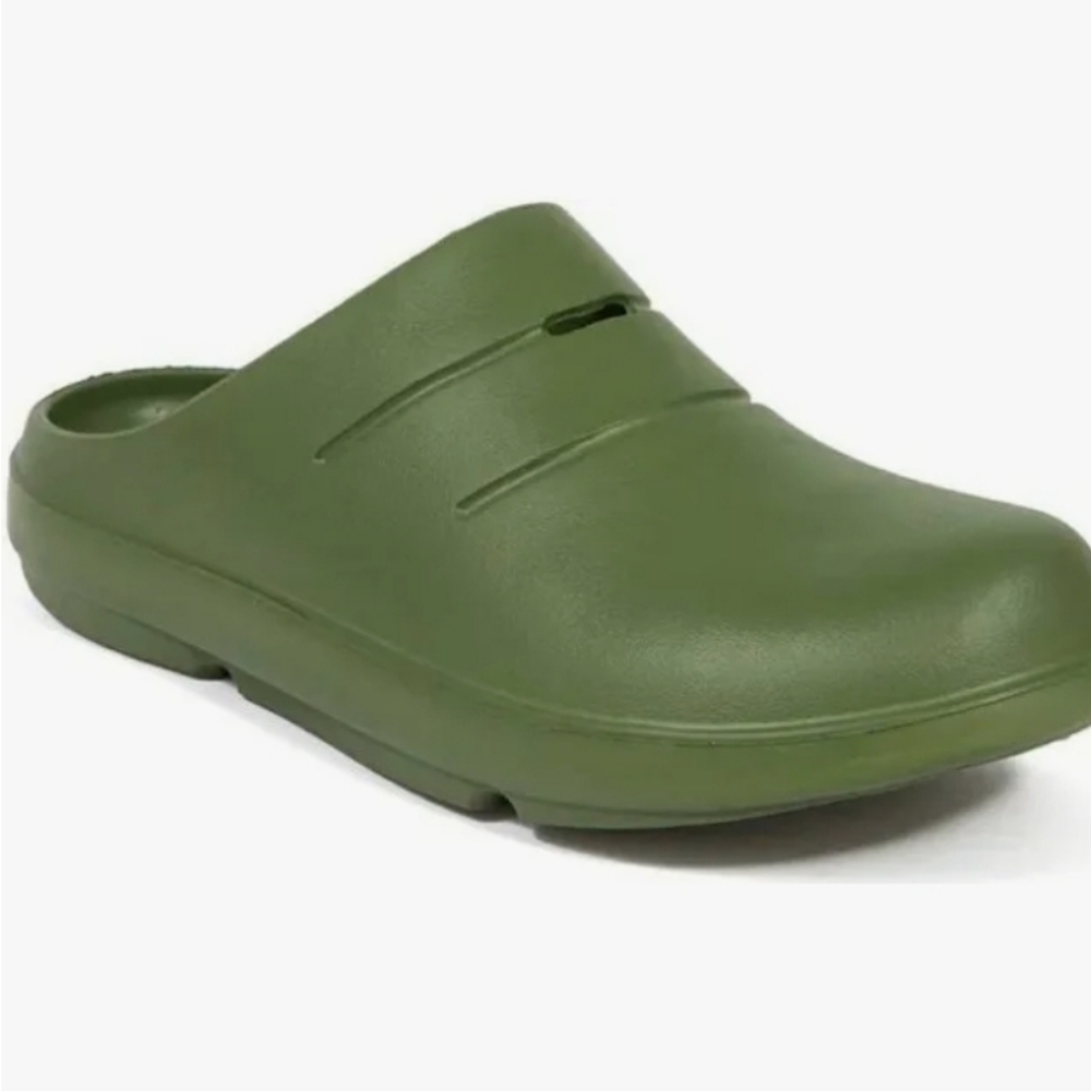 New Deer Stags Mens Cut Out Padded Winston Slip on Slippers Sage Green Size 13M